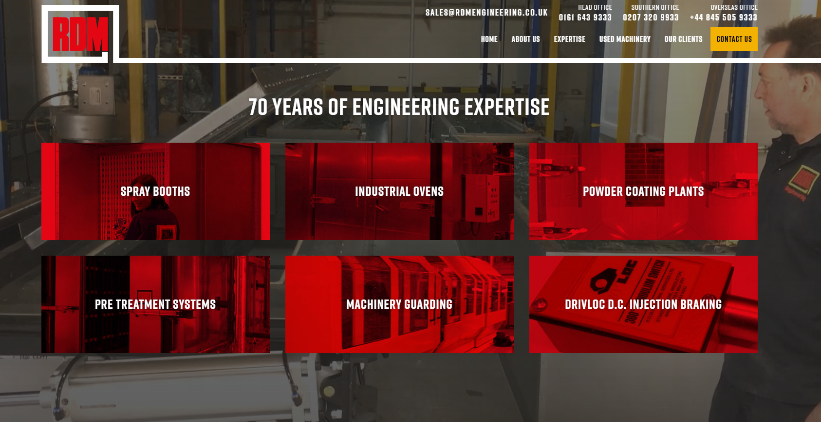 RDM Industrial Services Limited Website