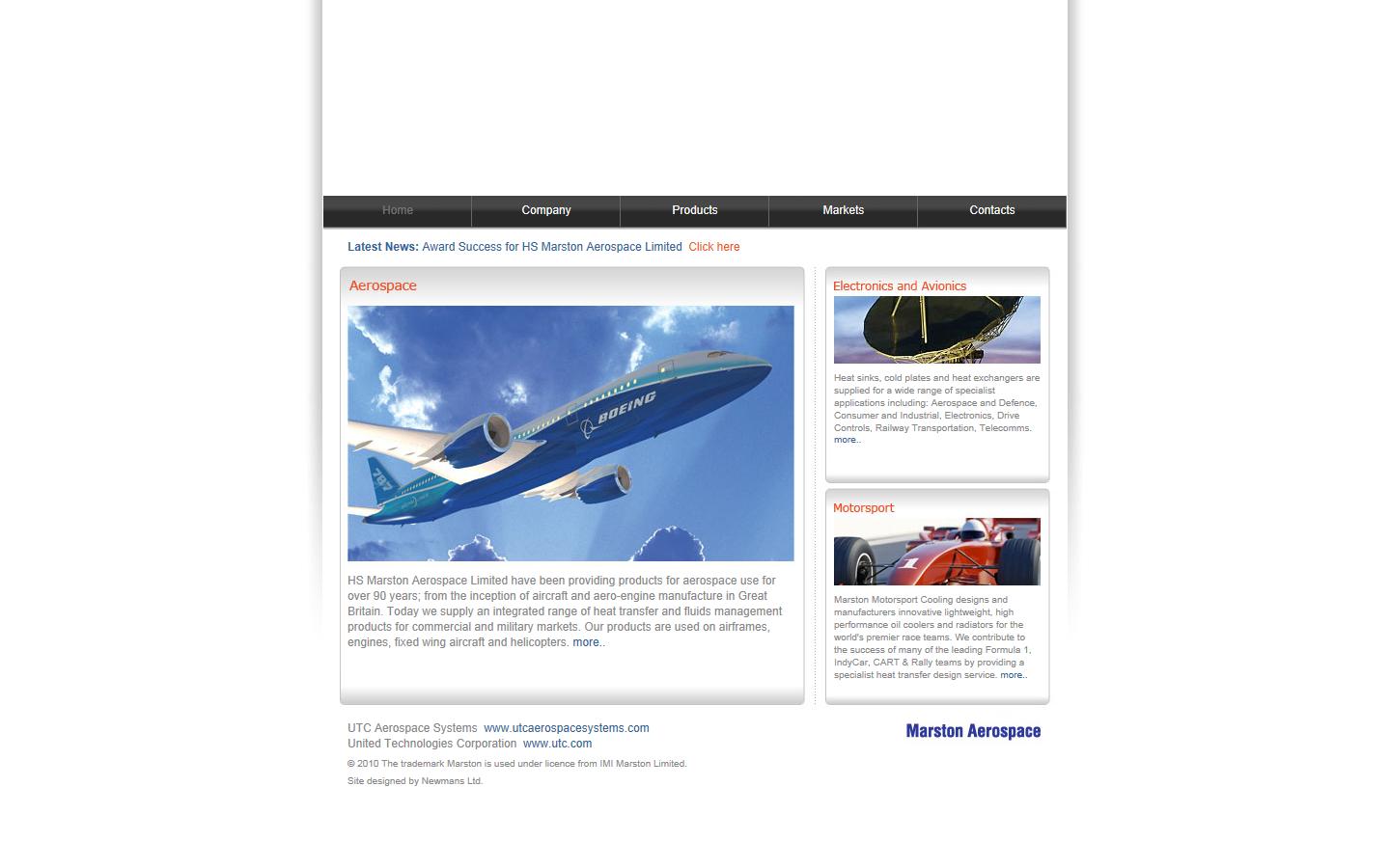 HS Marston Aerospace Limited Website