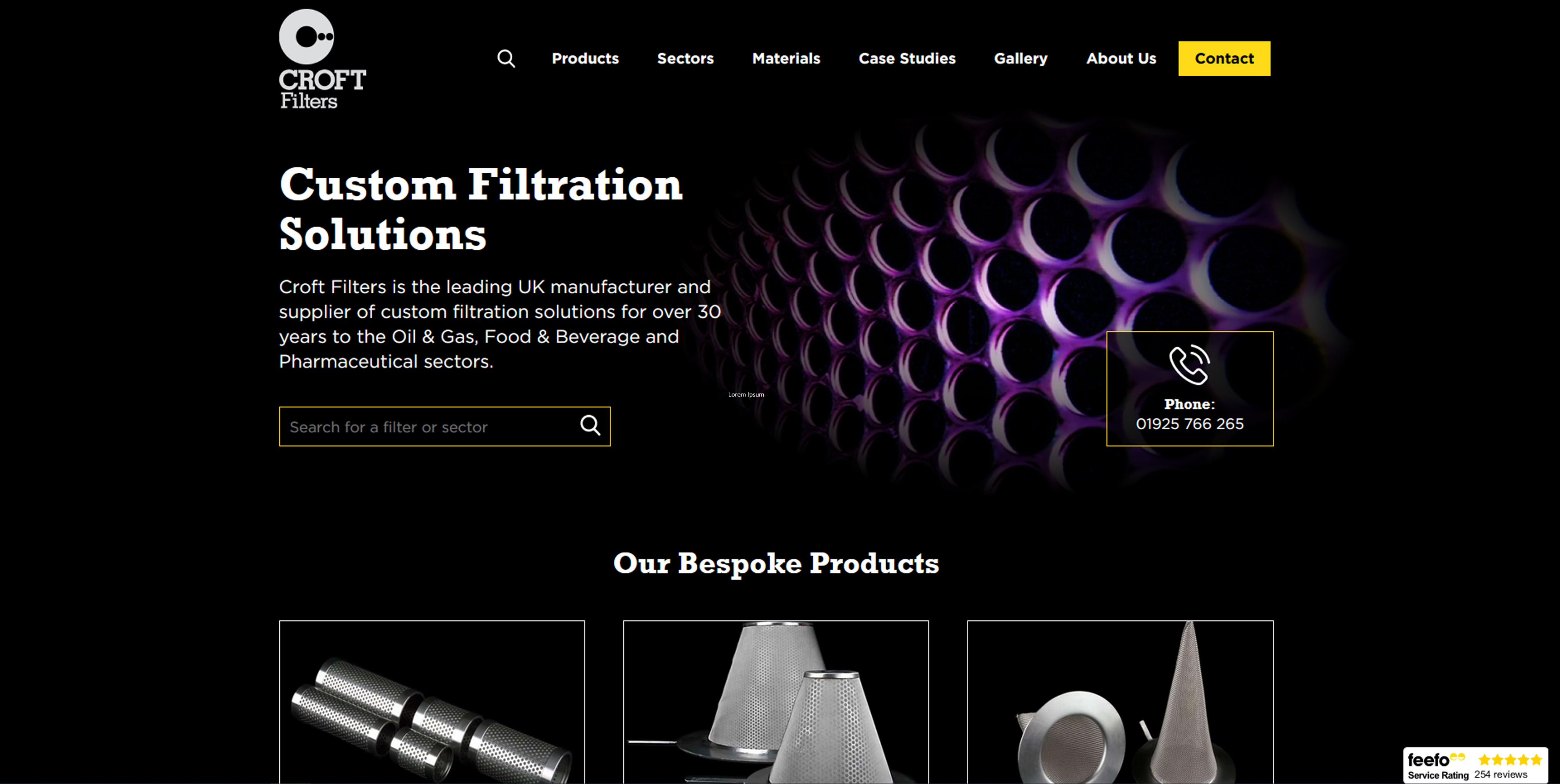 Croft Filters Ltd Website