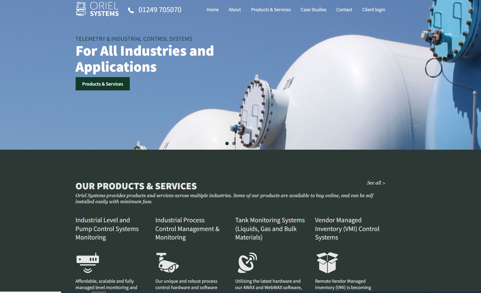 Oriel Systems Ltd Website