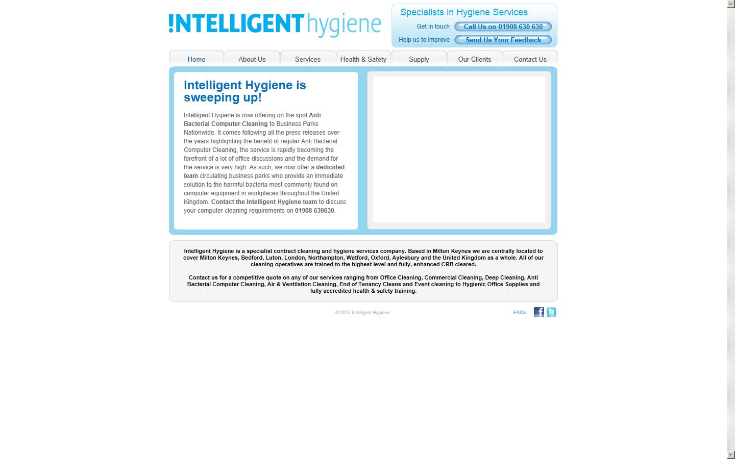 Intelligent Hygiene Ltd  Website