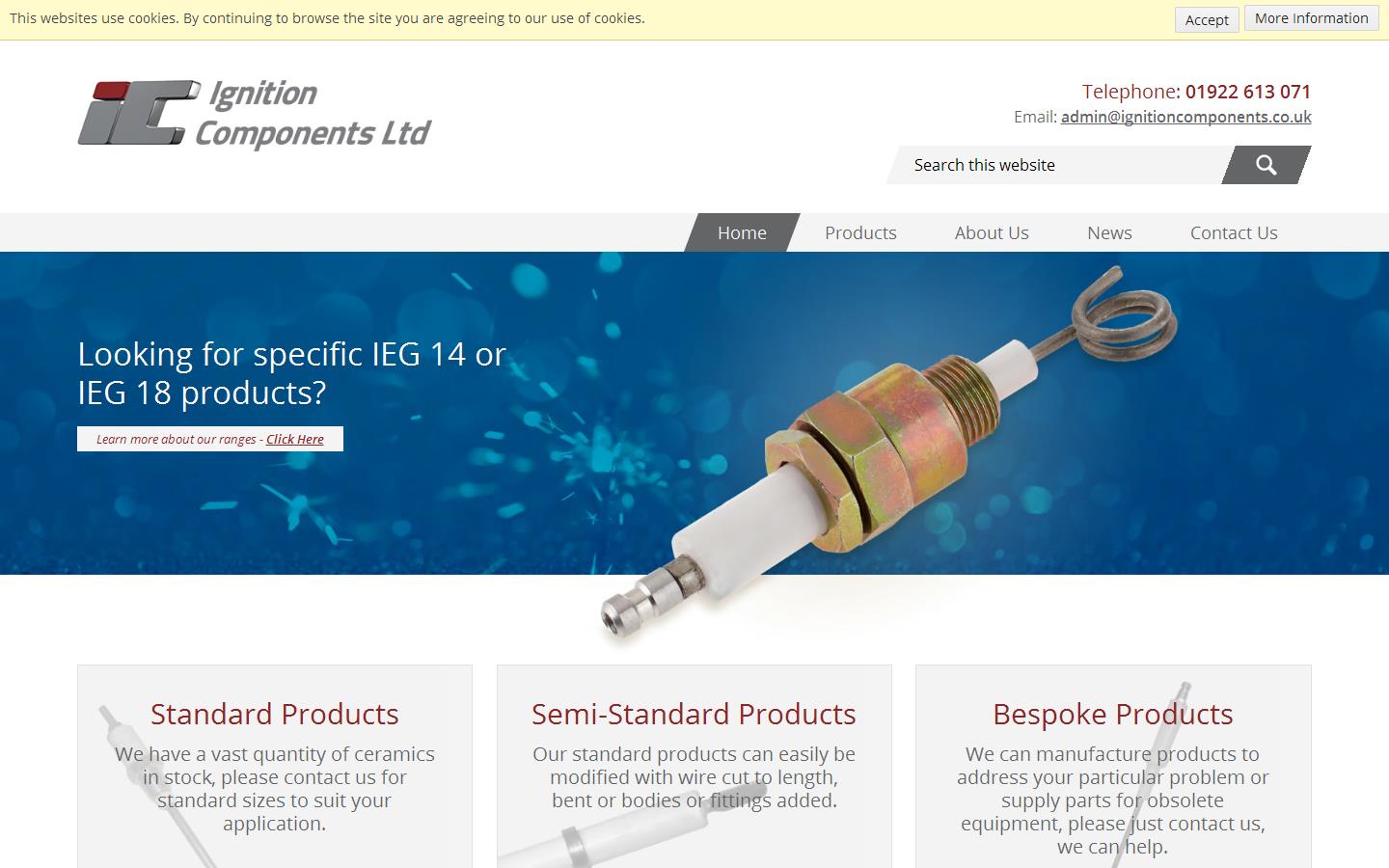 Ignition Components Ltd Website