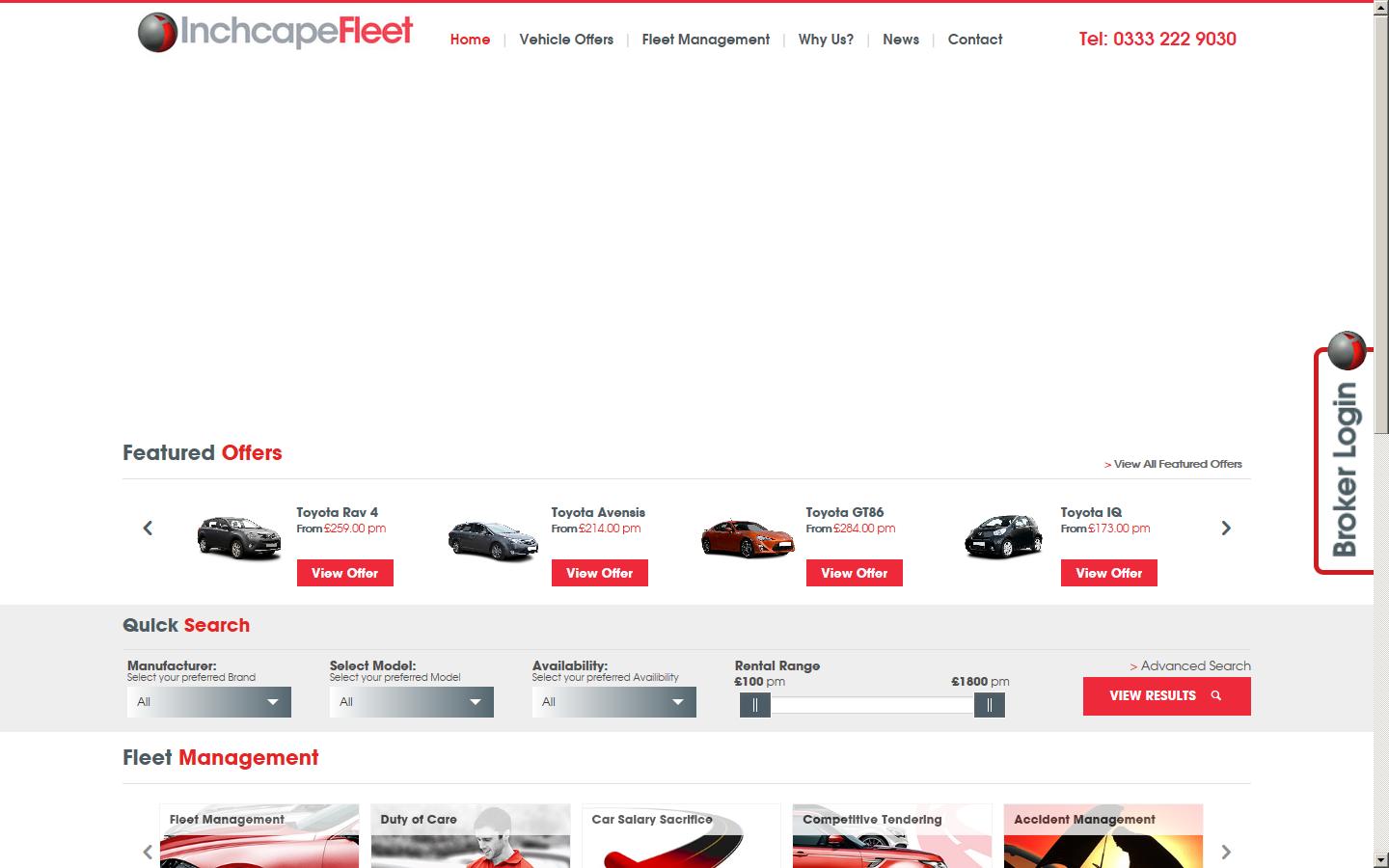 Inchcape Fleet Solutions Website