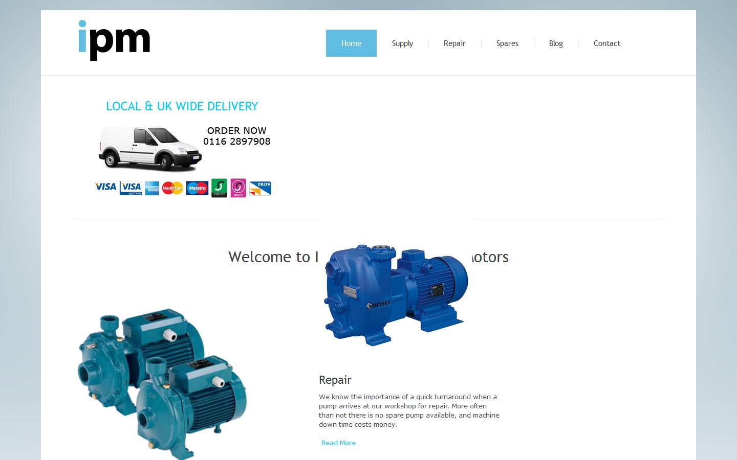 Industrial Pumps & Motors Website