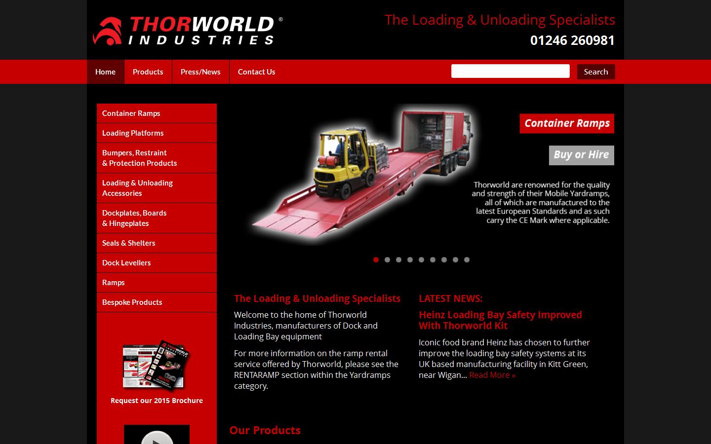 Thorworld Industries Ltd Website