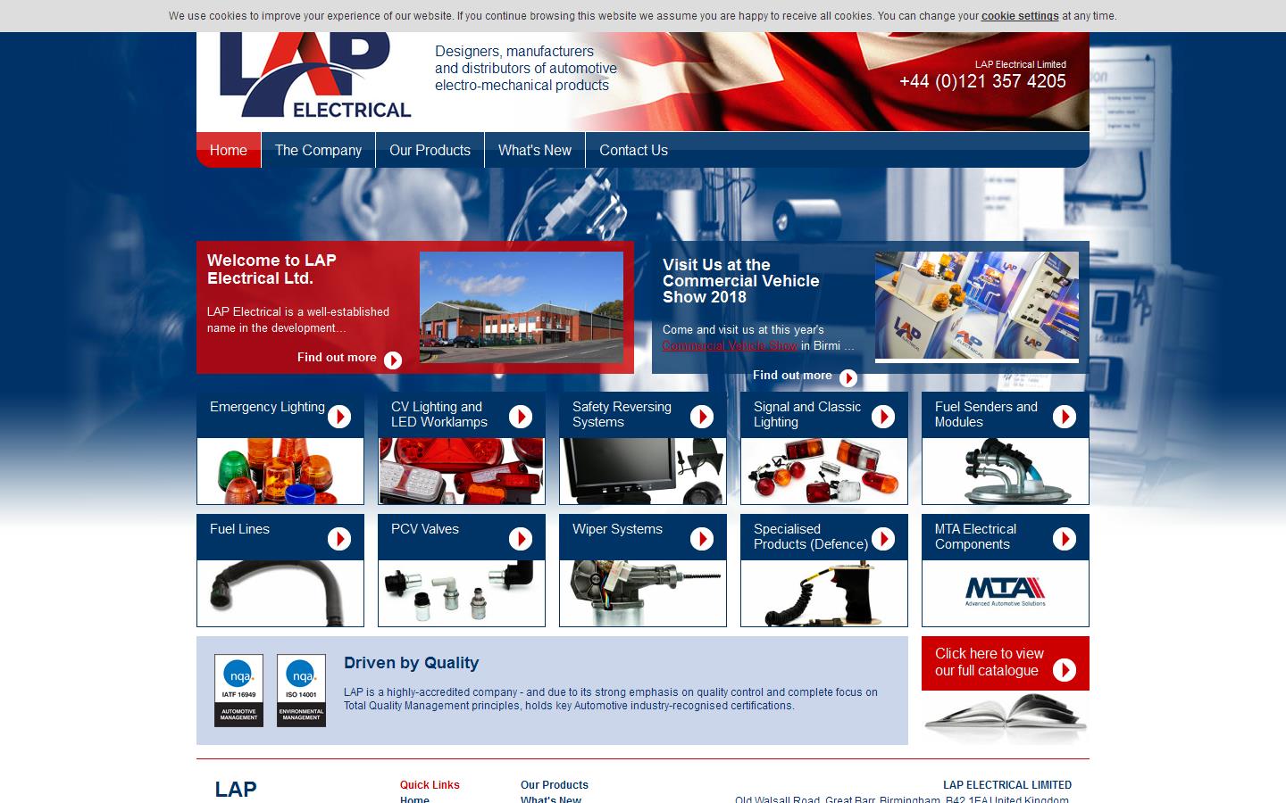 LAP Electrics Website