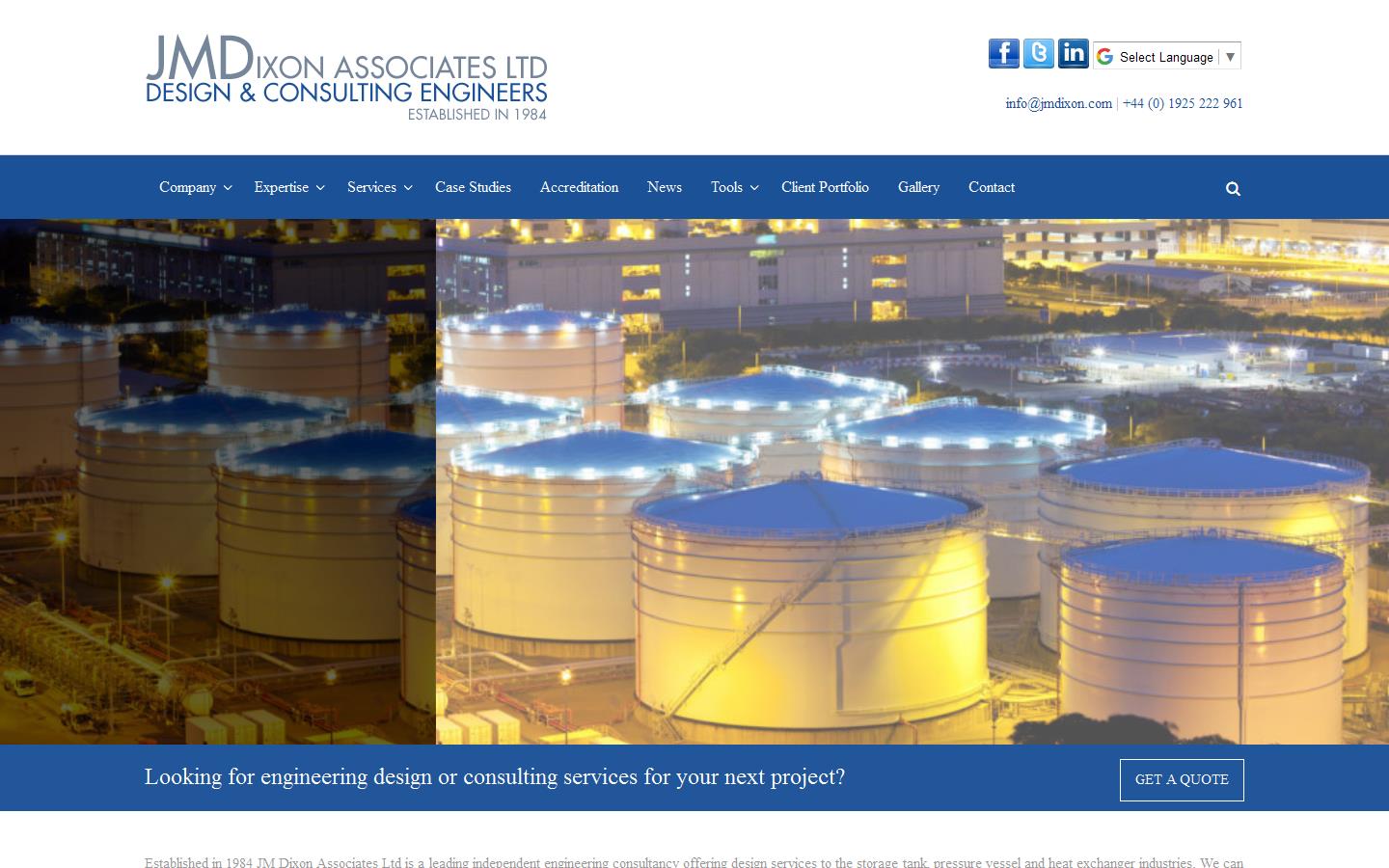 J.M.Dixon Associates Ltd Website