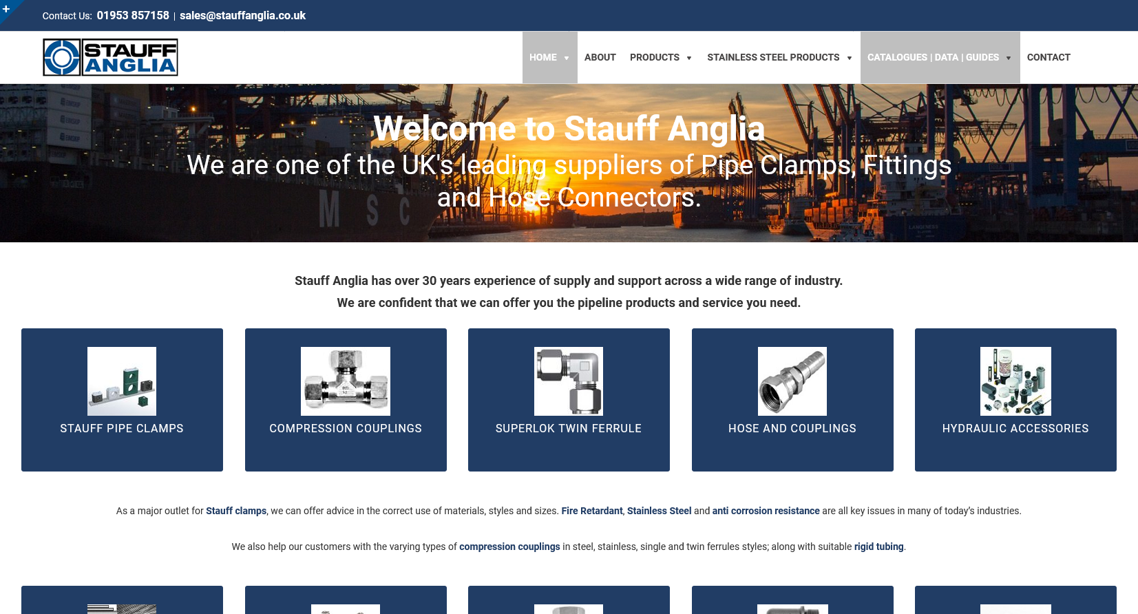 Stauff Anglia Ltd Website