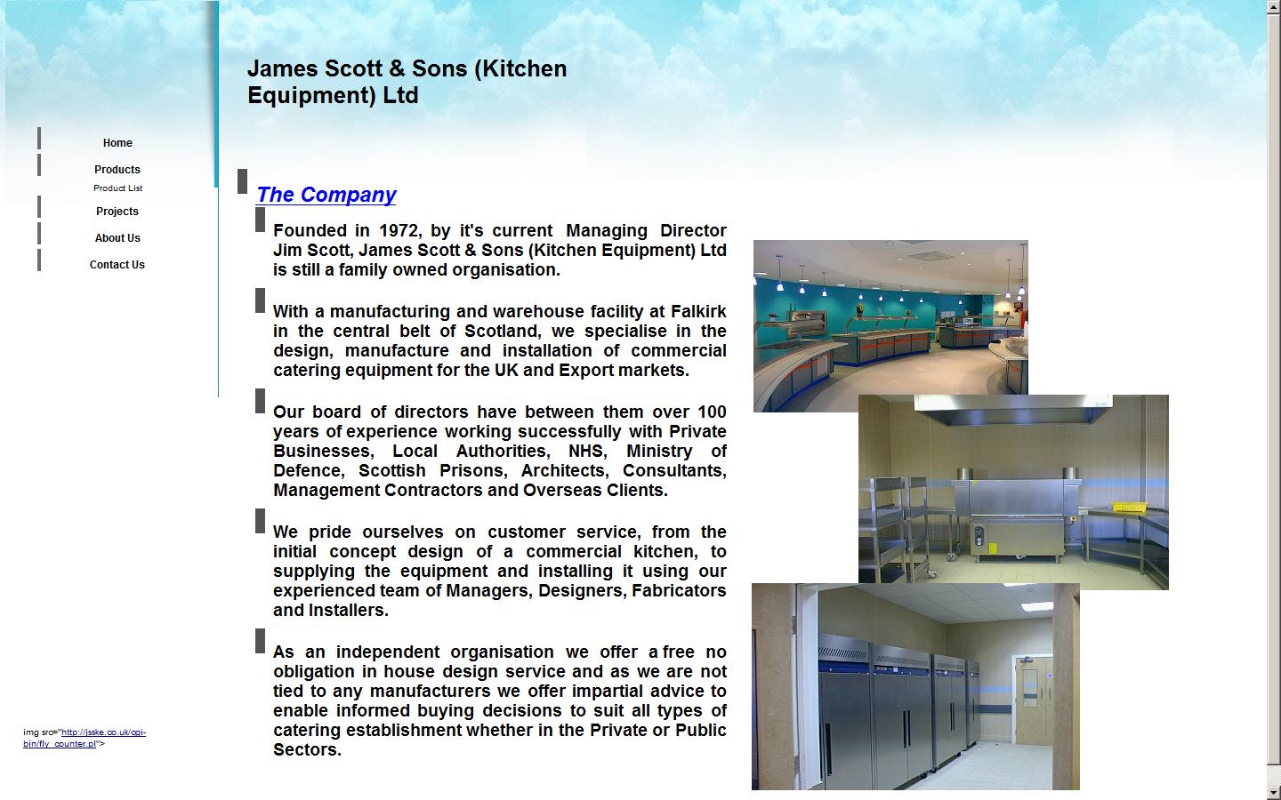 James Scott & Sons (Kitchen Equipment ) Ltd Website