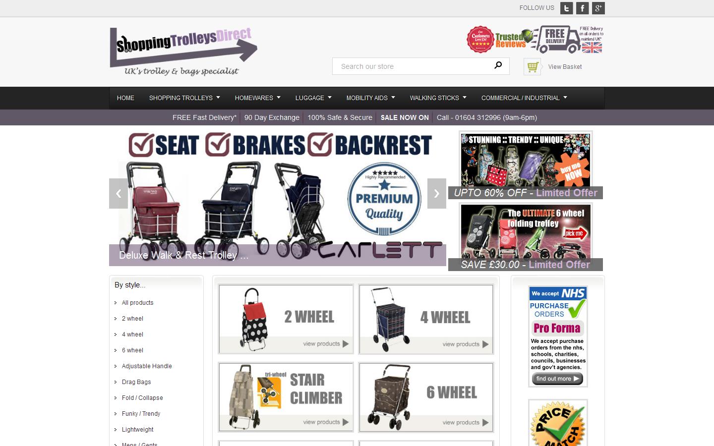 Shopping Trolleys Direct Website