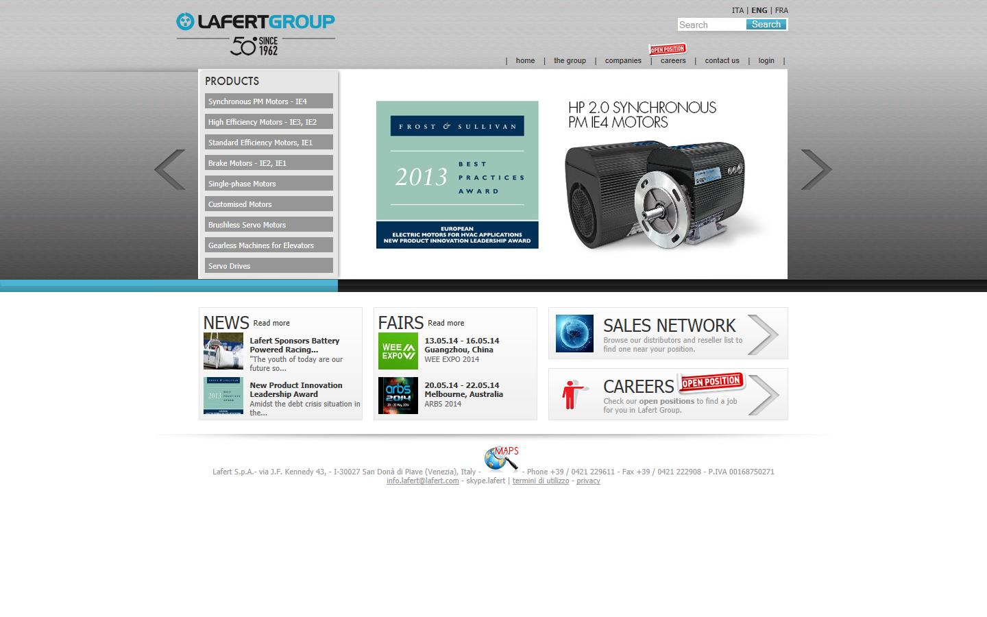 Lafert Electric Motors Ltd Website