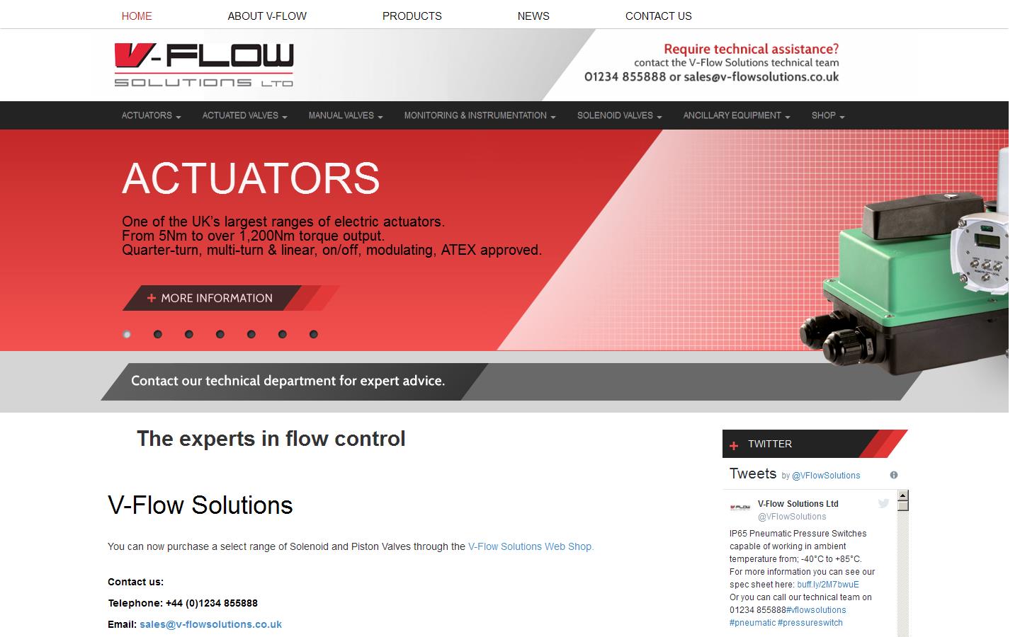 V-Flow Solutions Ltd Website