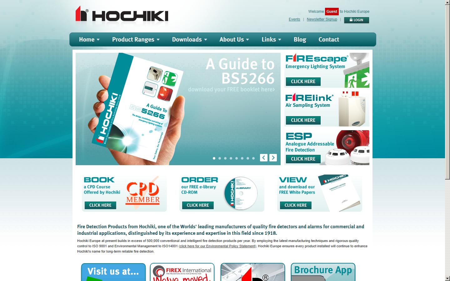 Hochiki Europe (UK) Ltd Website