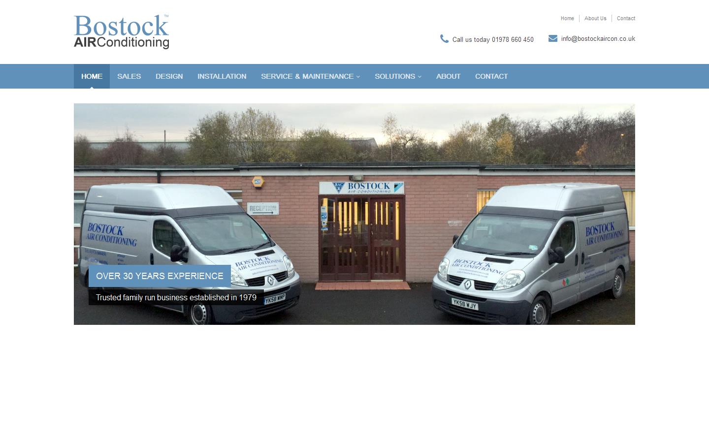 Bostock Air Conditioning Ltd Website