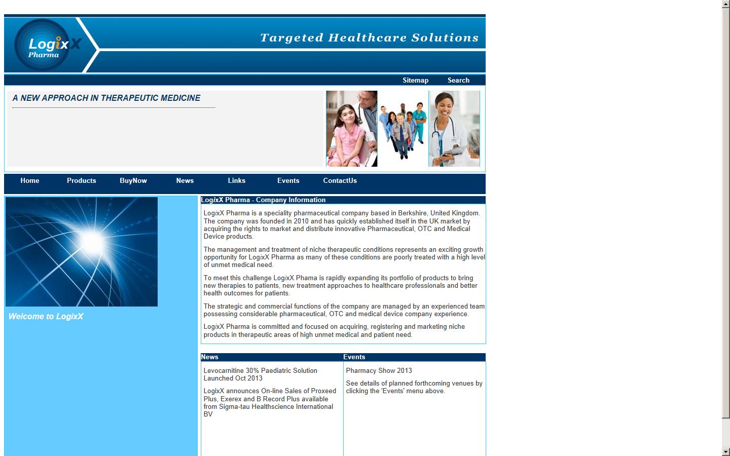 LogixX Pharma Solutions Ltd Website