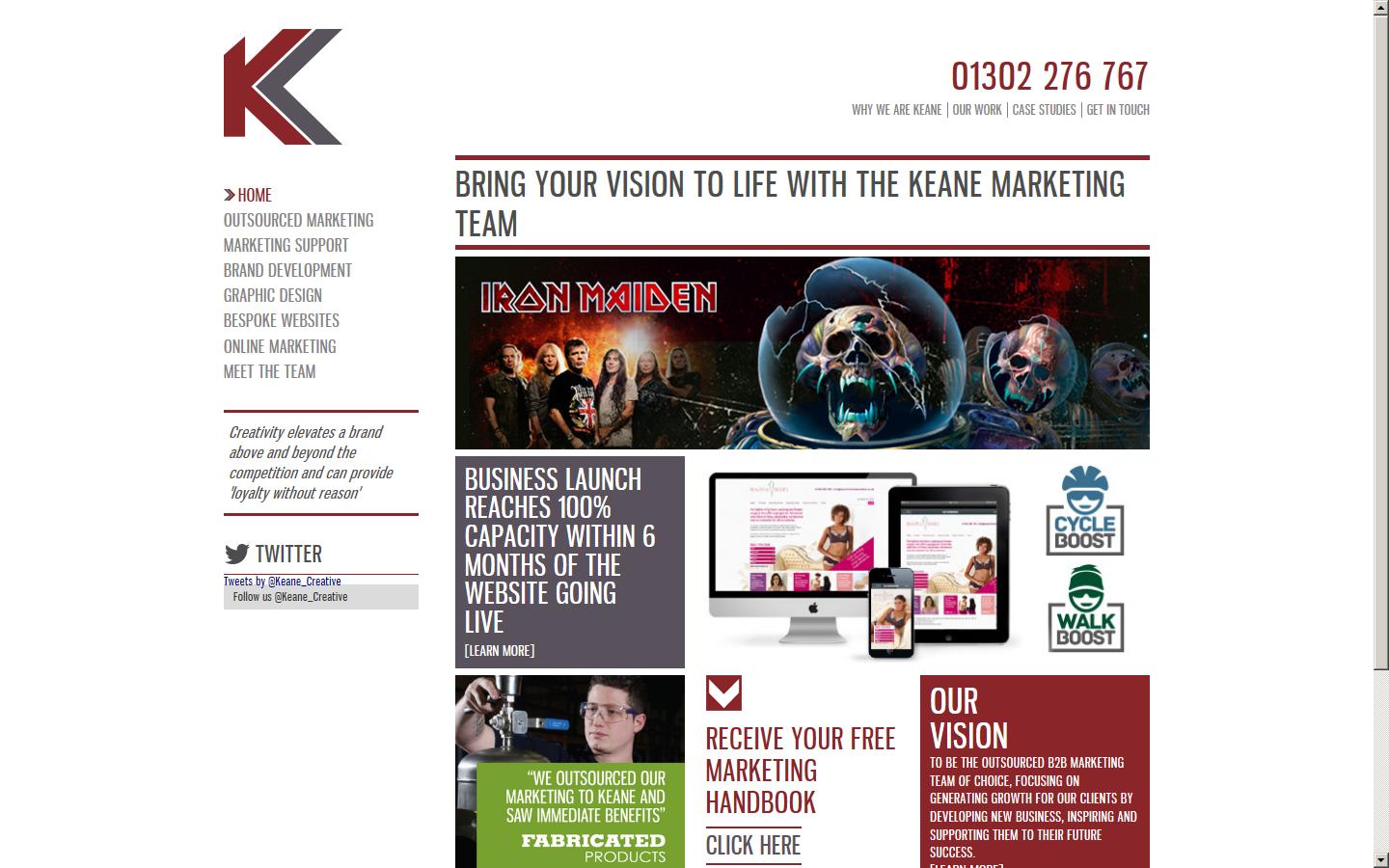 Keane Creative Ltd Website