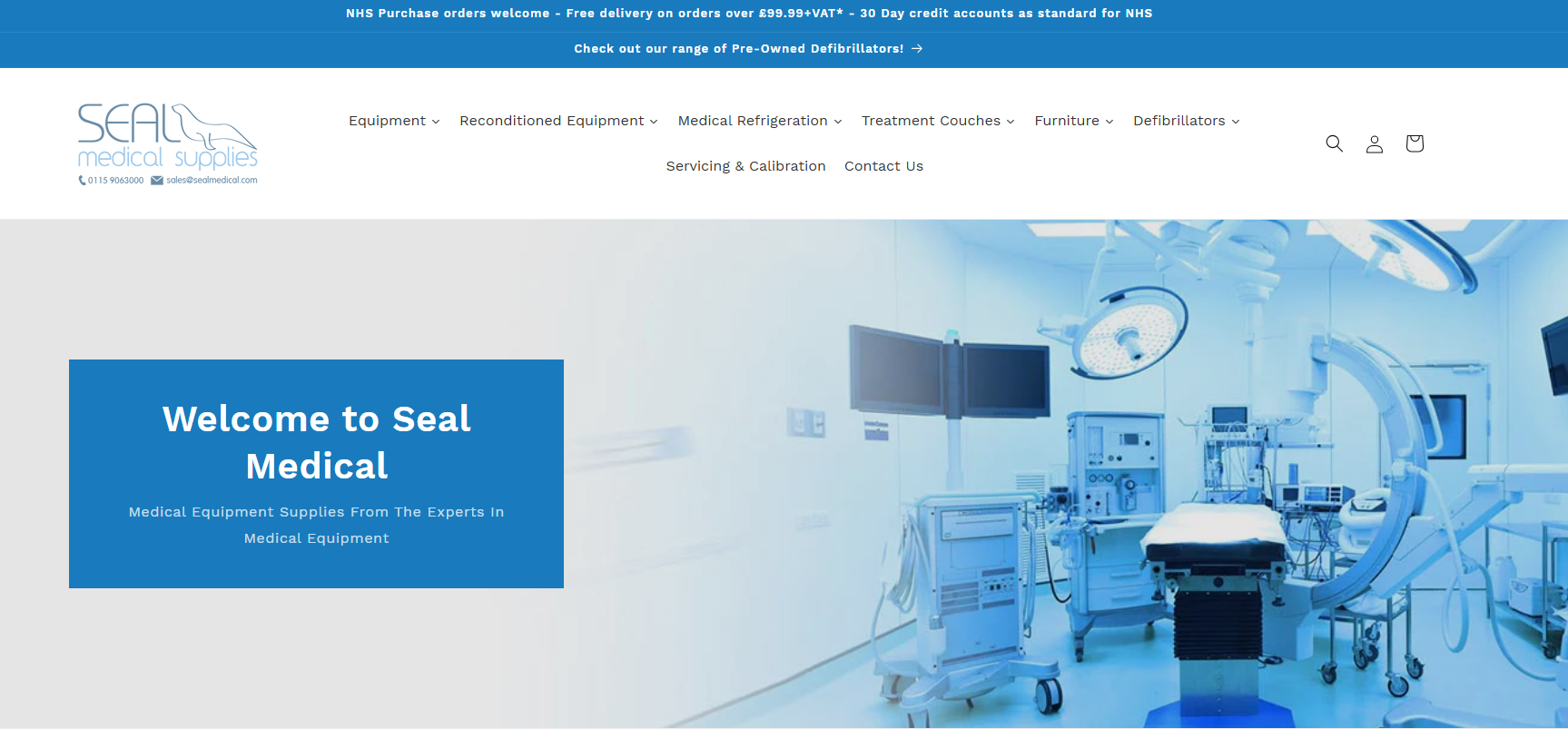 Seal Medical Supplies Website