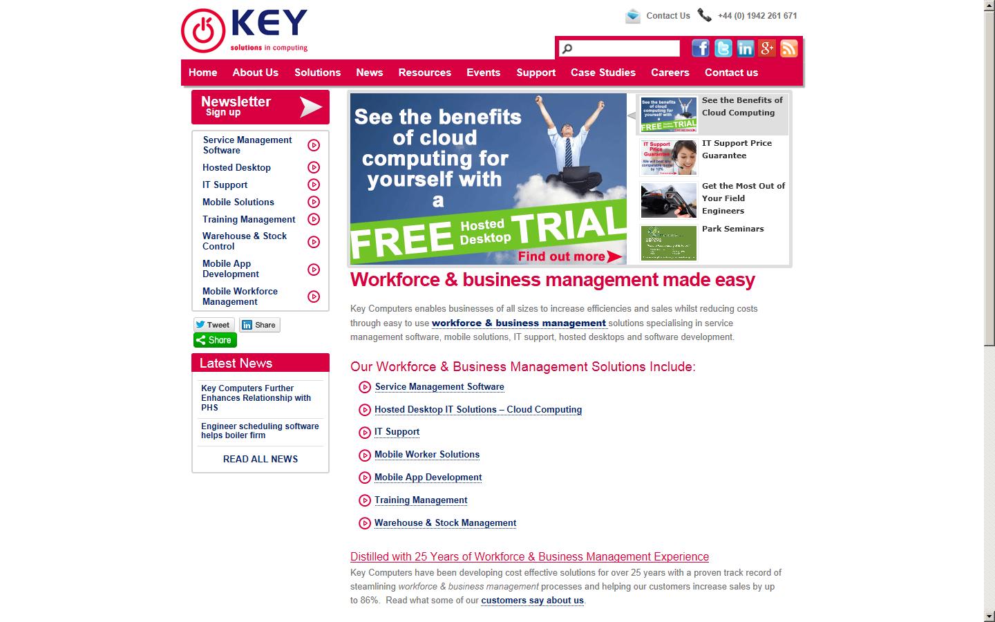 Key Computer Applications Ltd Website