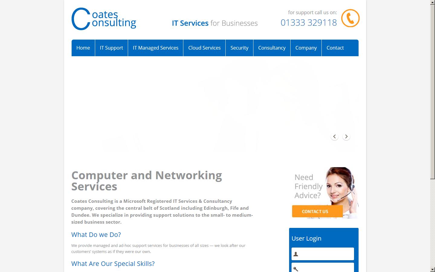 Coates Consulting Ltd Website