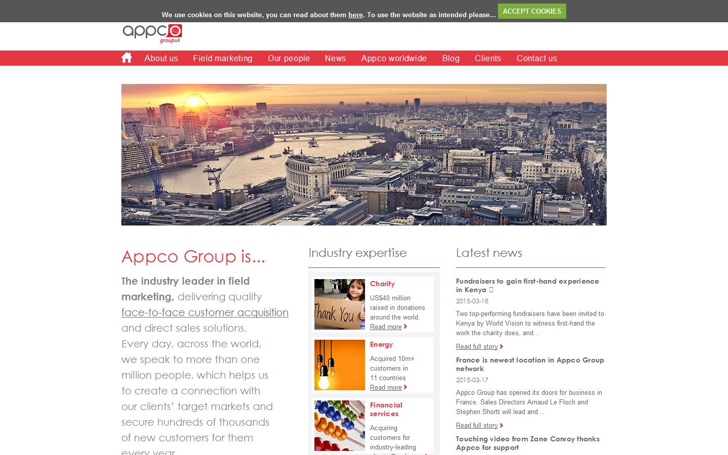 Appco Group UK Website