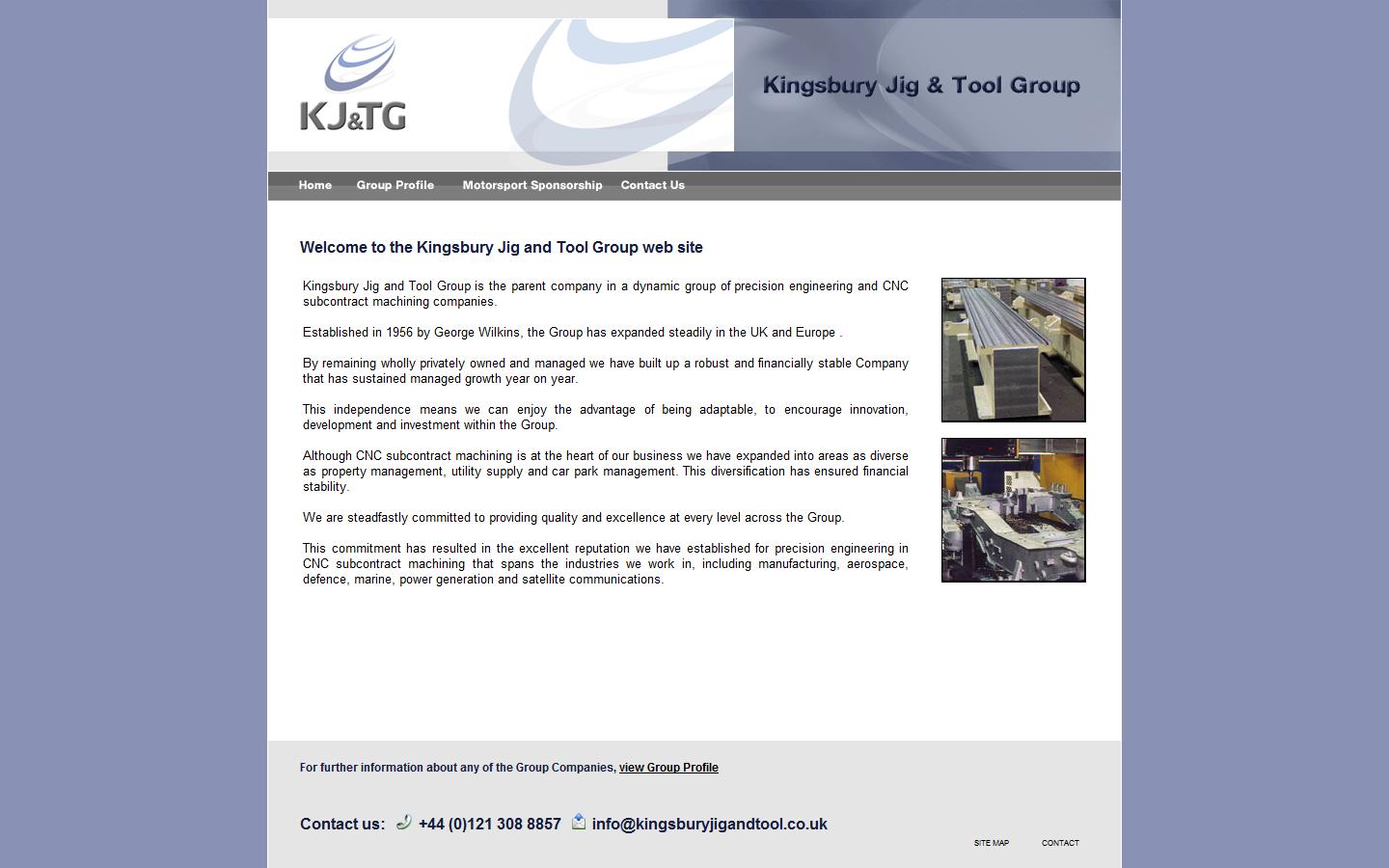 Kingsbury Jig & Tool Group Ltd Website