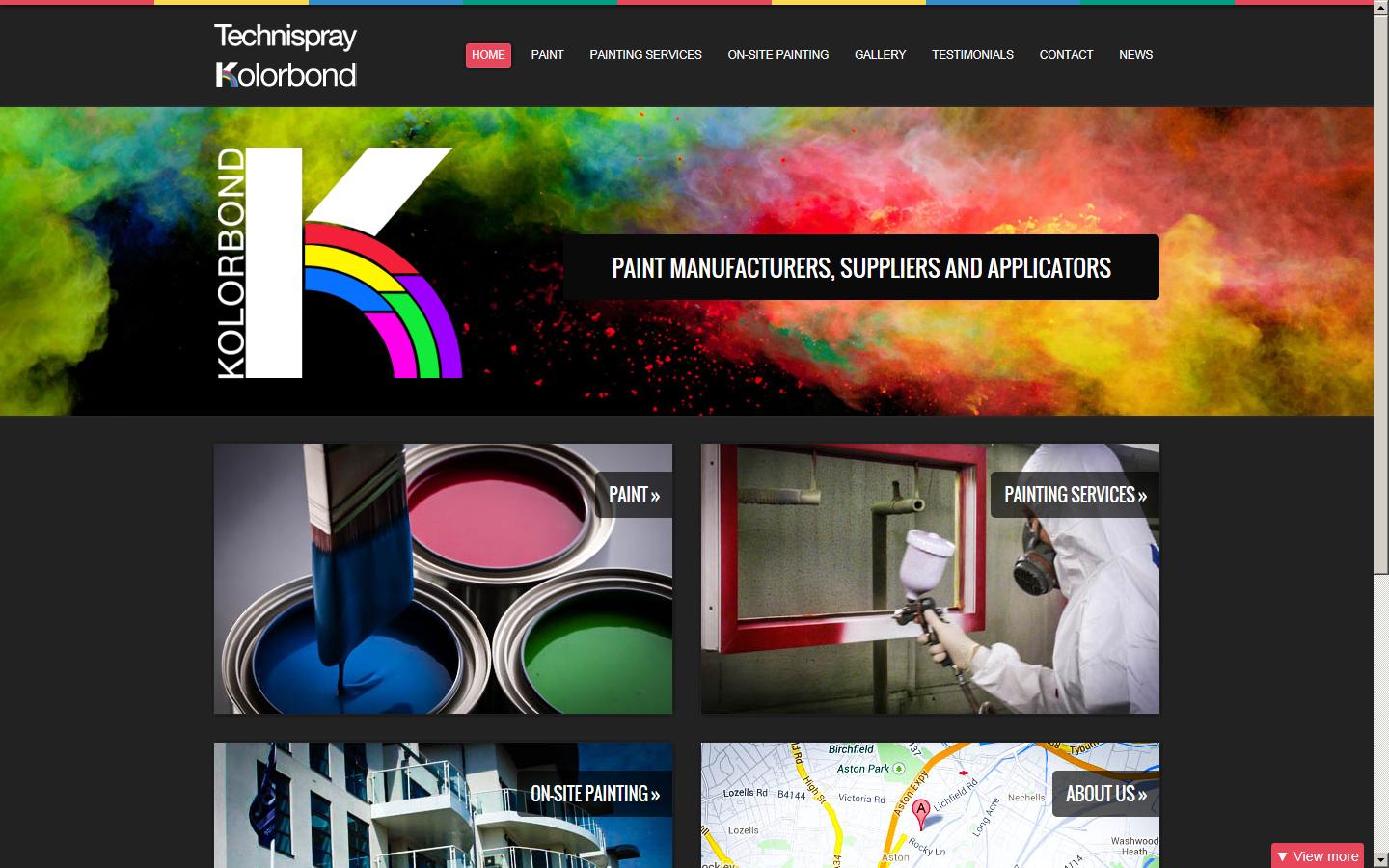 Technispray Paints Limited Website