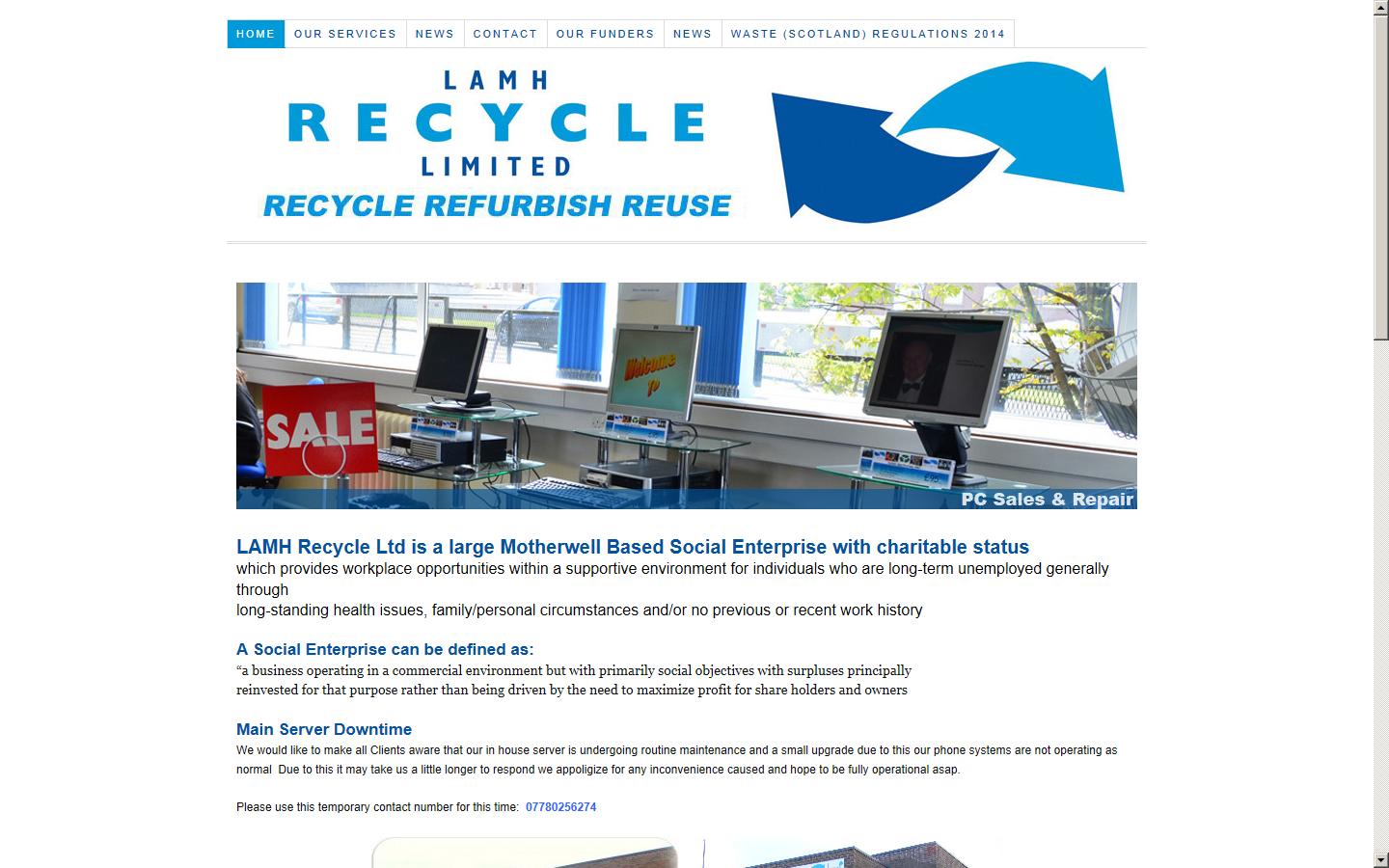 LAMH recycle Ltd Website