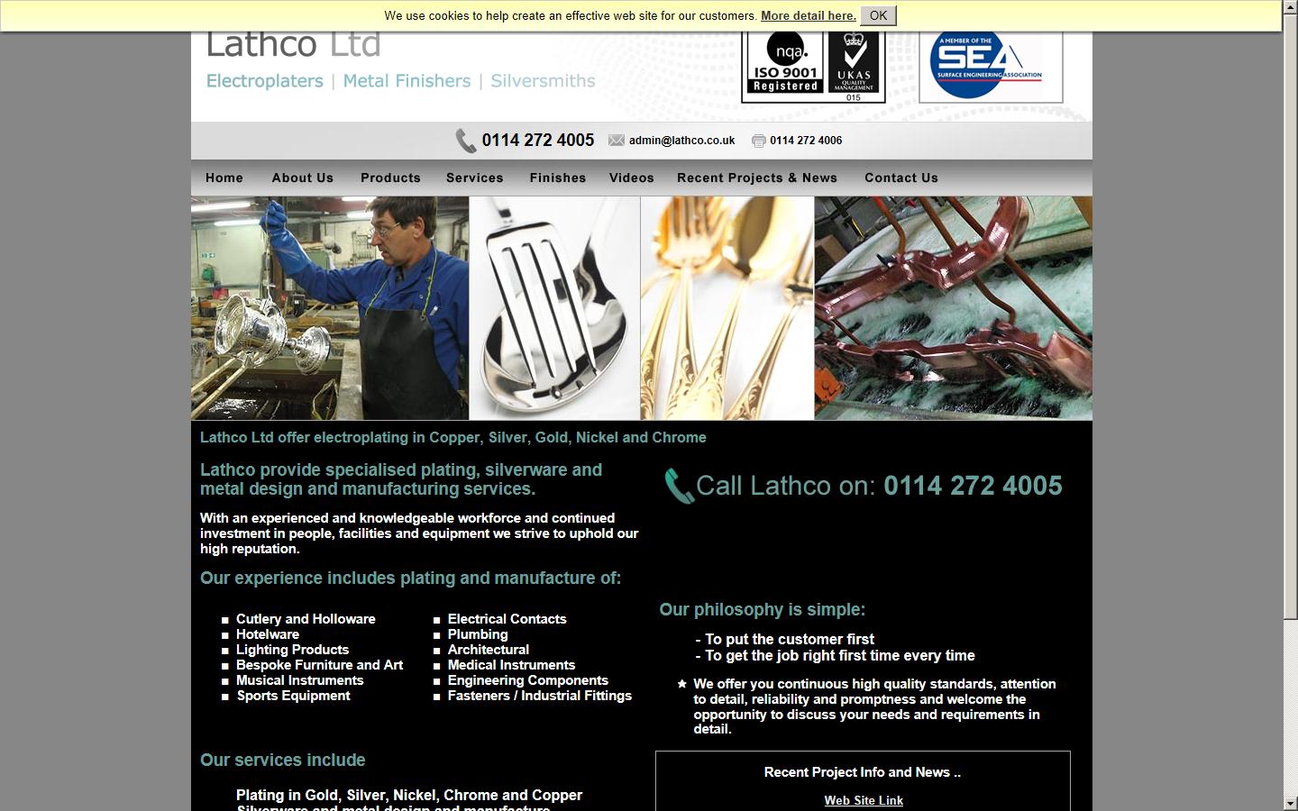 Lathco Ltd. Website