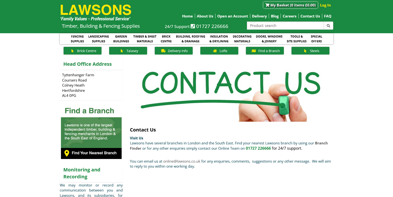 Lawsons (Whetstone) Ltd Website