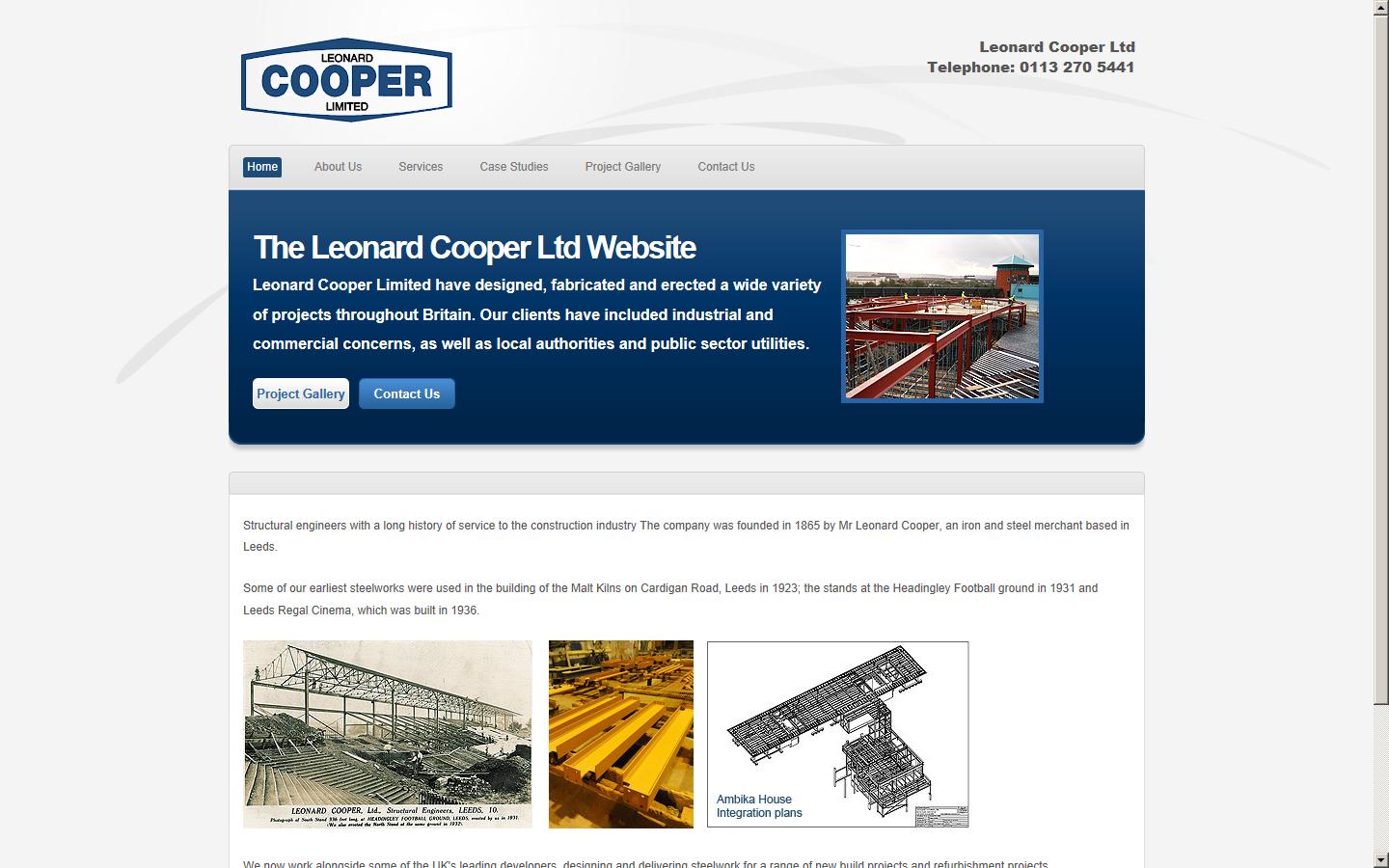 Leonard Cooper Ltd  Website