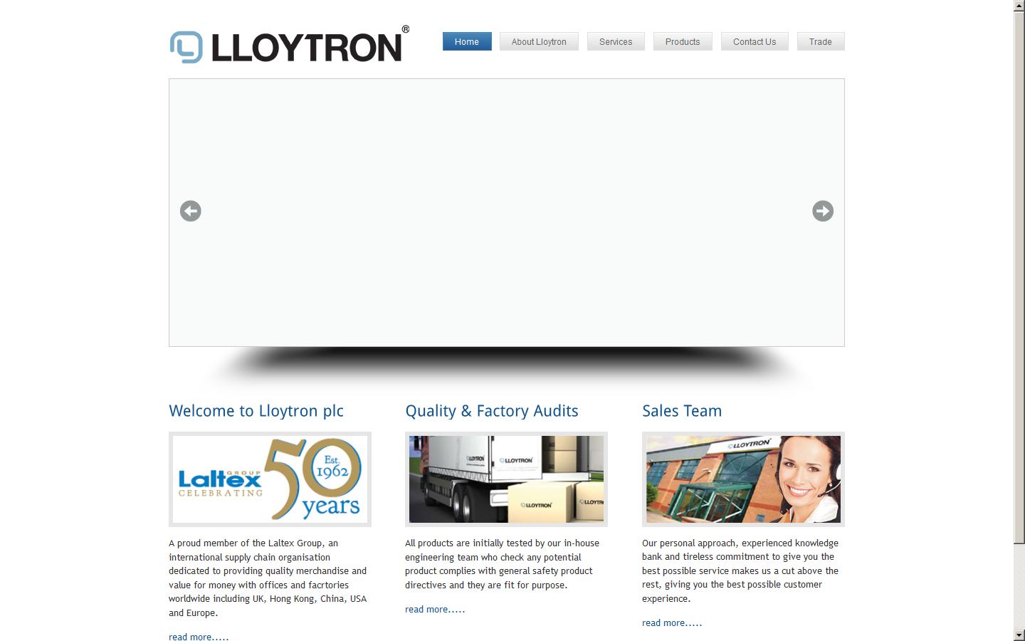 Lloytron PLC Website