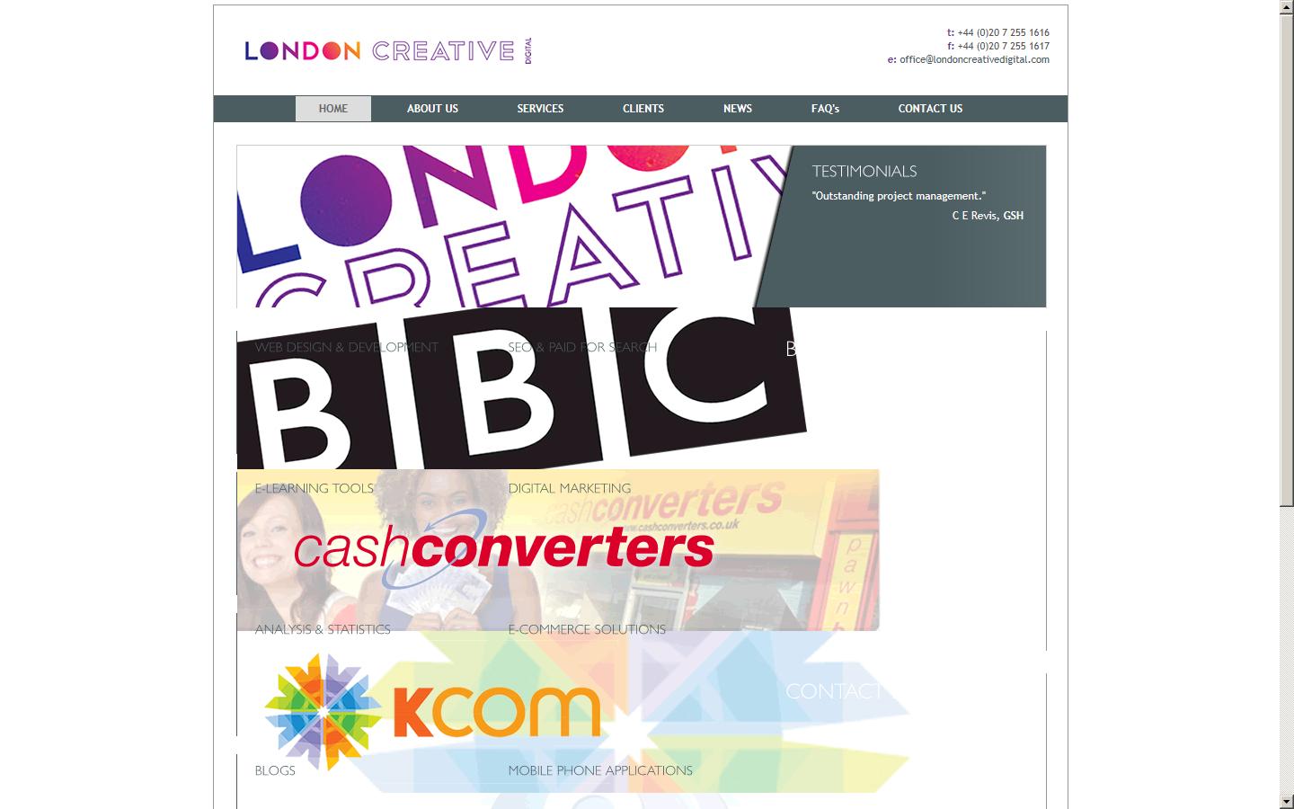 London Creative  Website