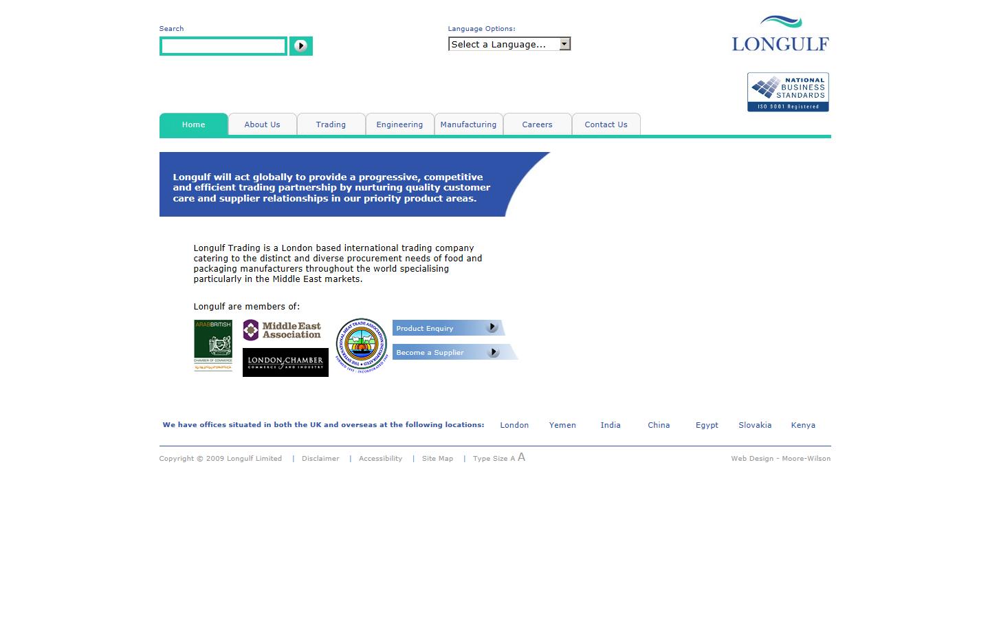 Longulf Trading (UK) Limited Website