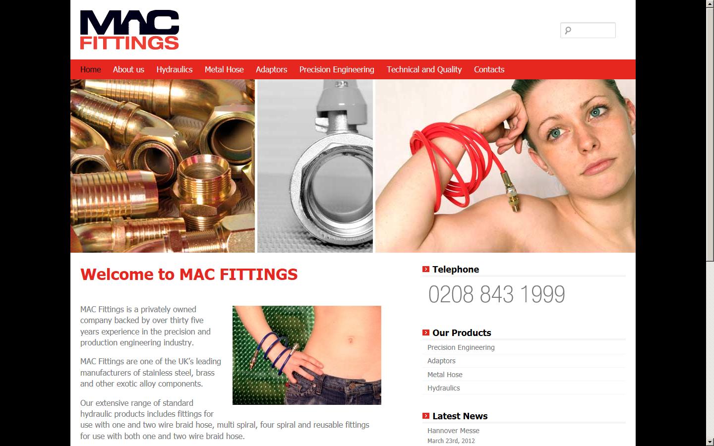 Mac Fittings Website