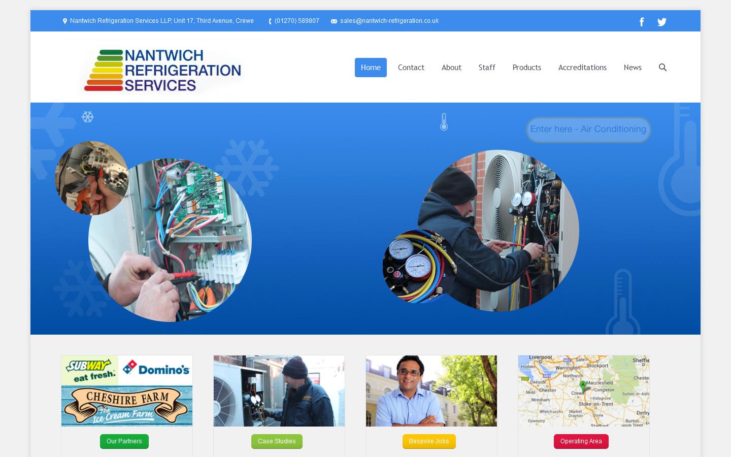 Nantwich Refrigeration Services LLP Website