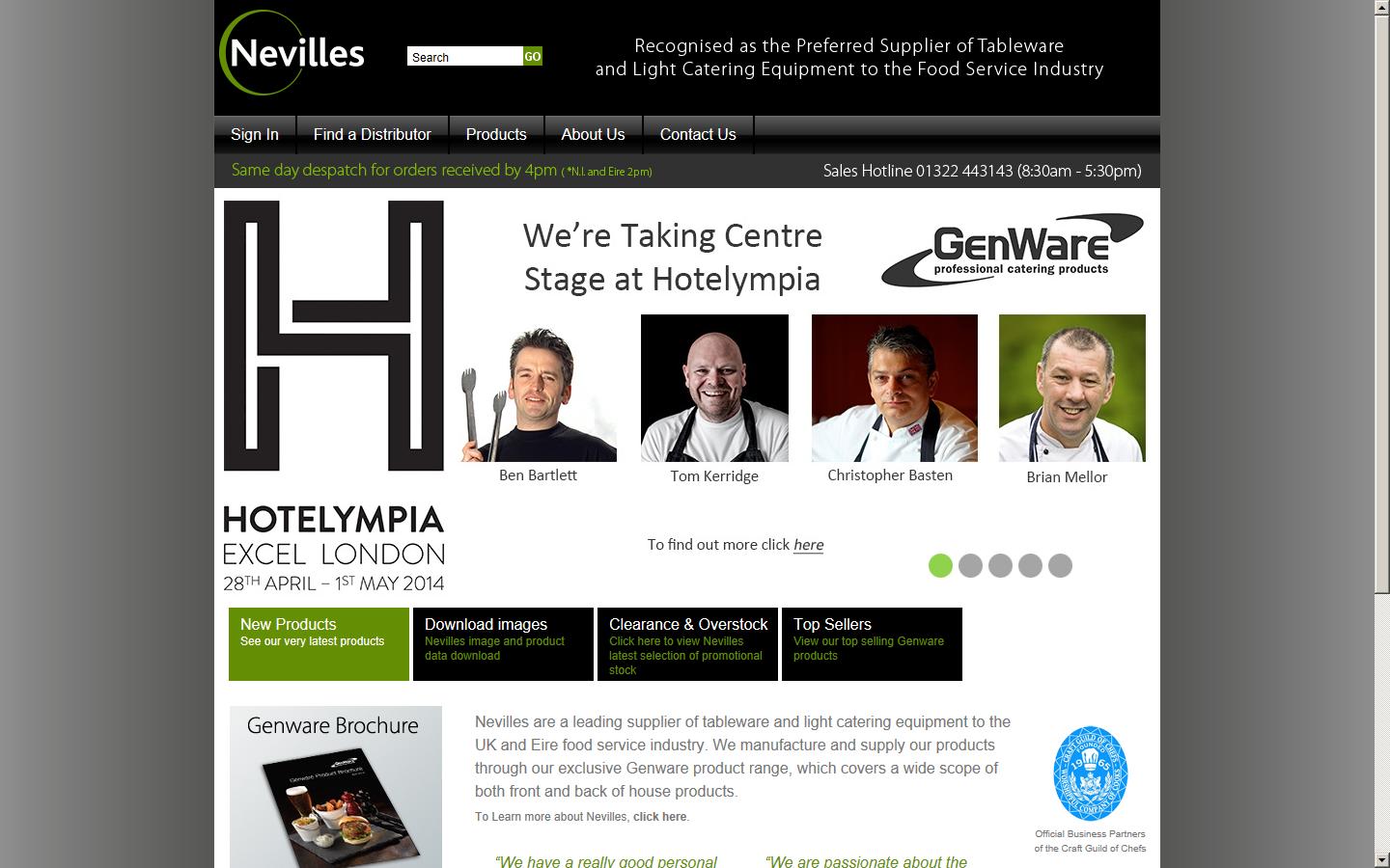 Neville UK PLC Website