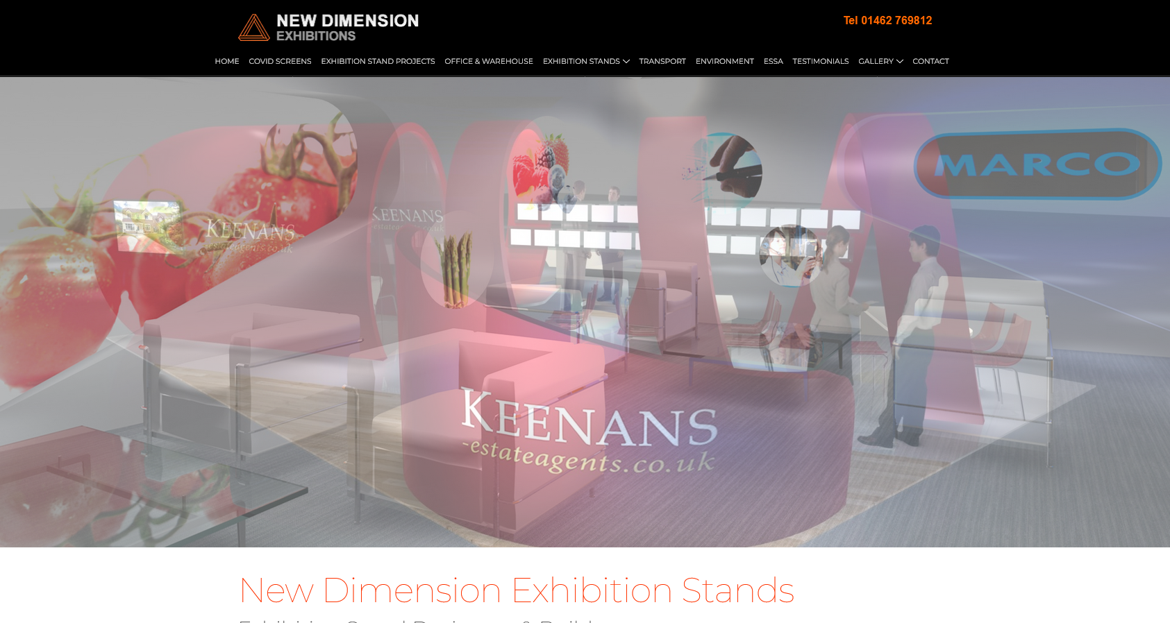 New Dimension Exhibitions Ltd Website