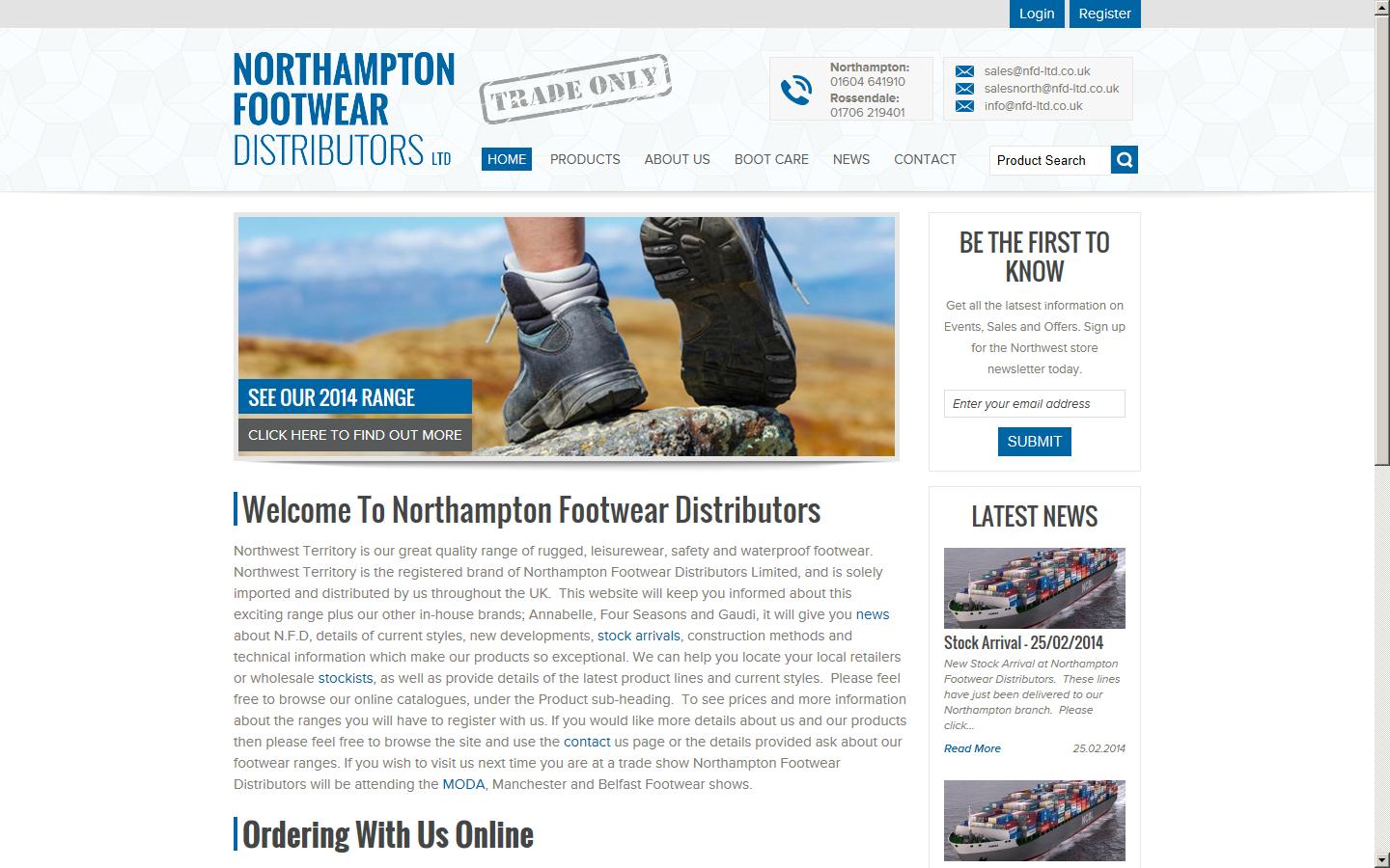 Northampton Footwear Website