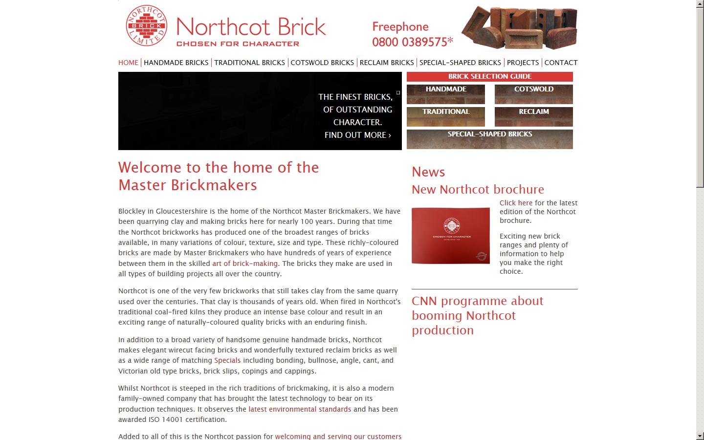 Northcot Brick Website