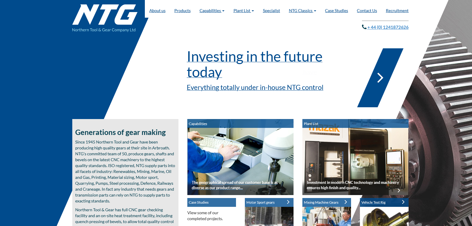 NTG Northern Tool & Gear Company Ltd Website