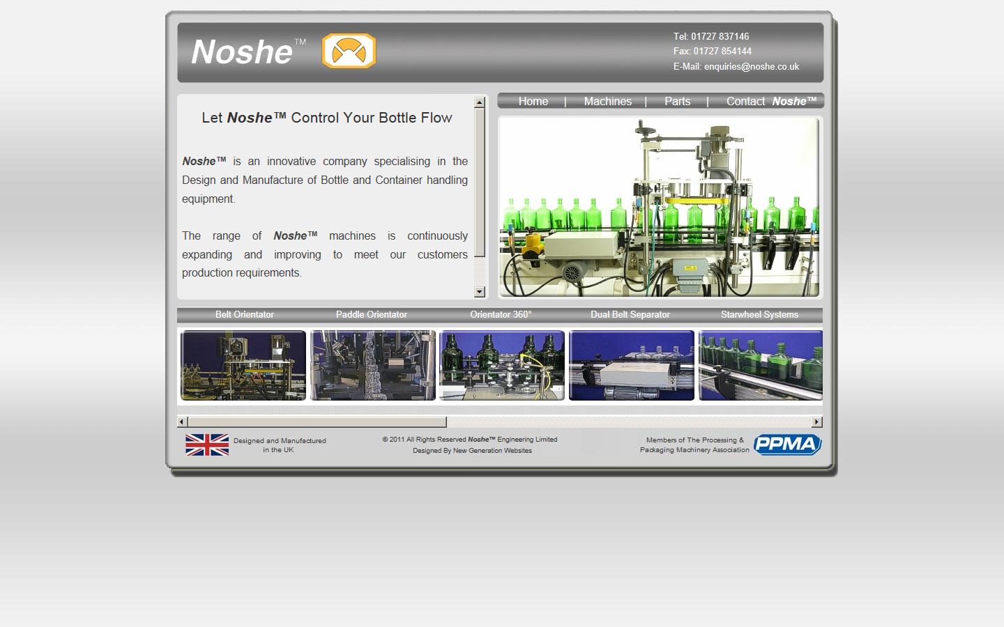 Noshe™ Engineering Limited Website