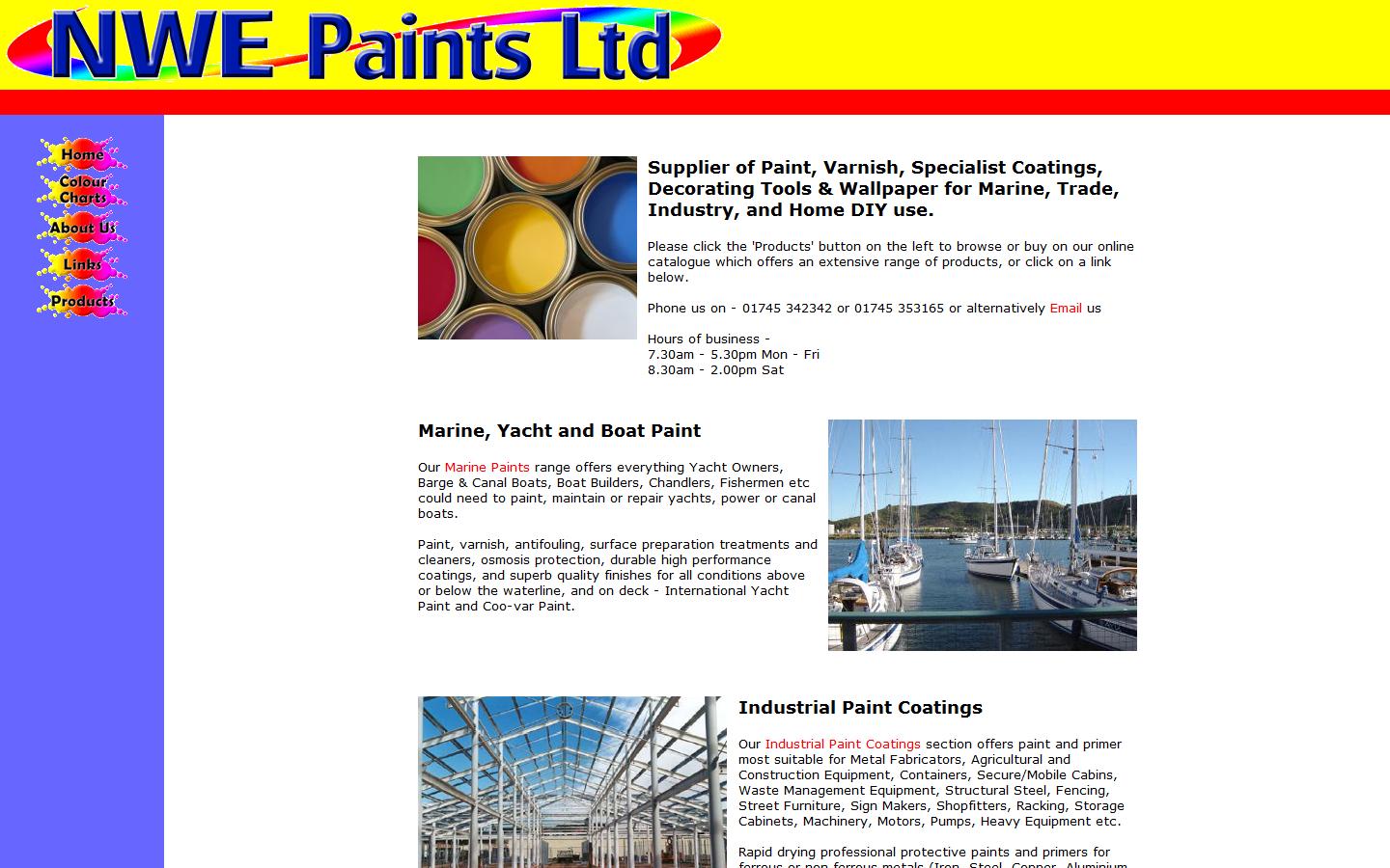 NWE Paints Ltd Website