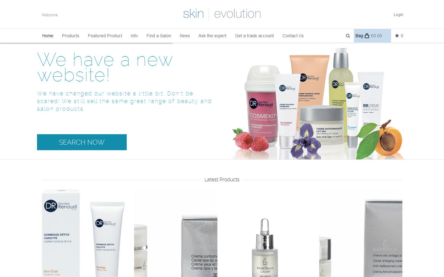 Skin Evolution Website