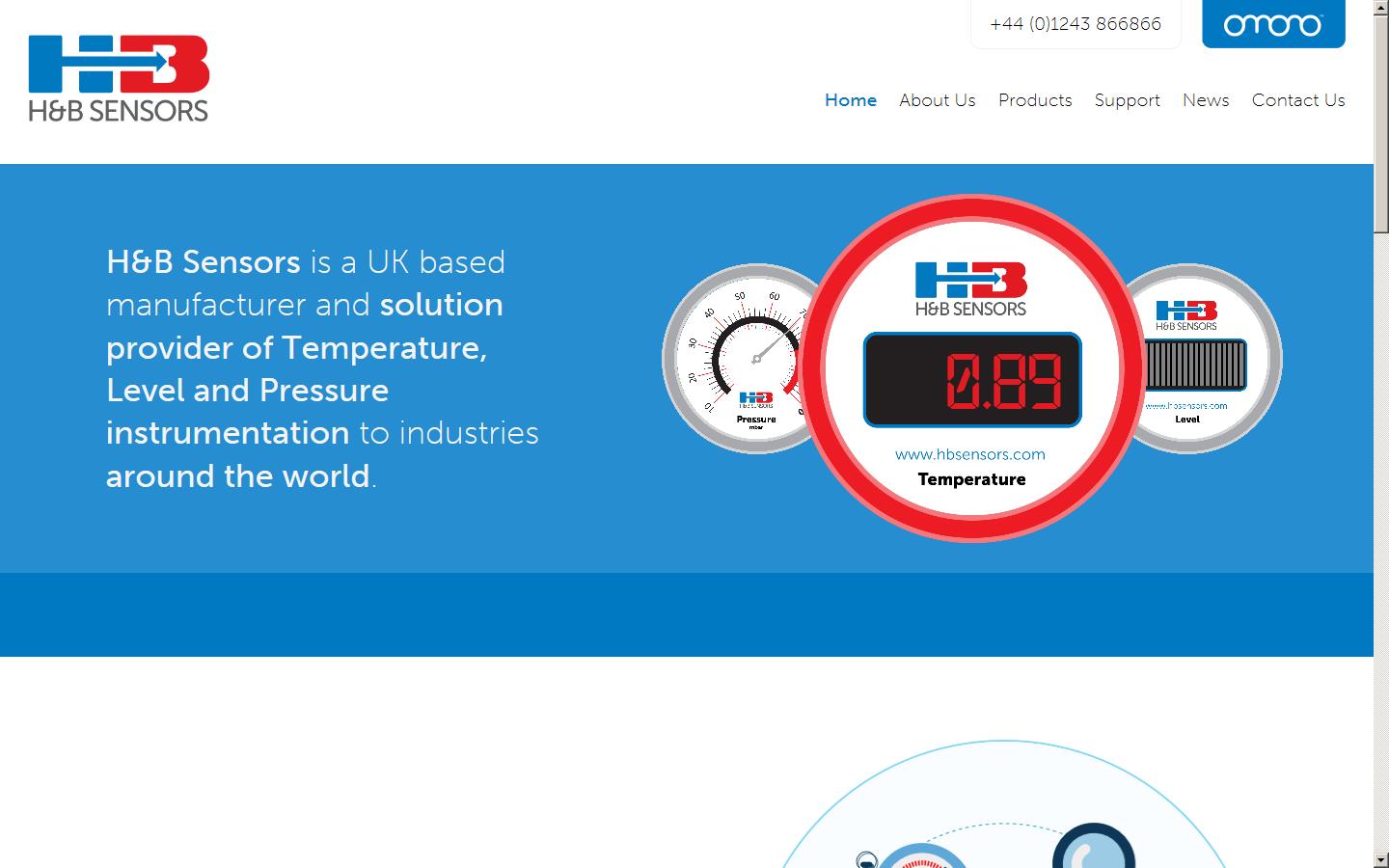 H&B Sensors Ltd Website