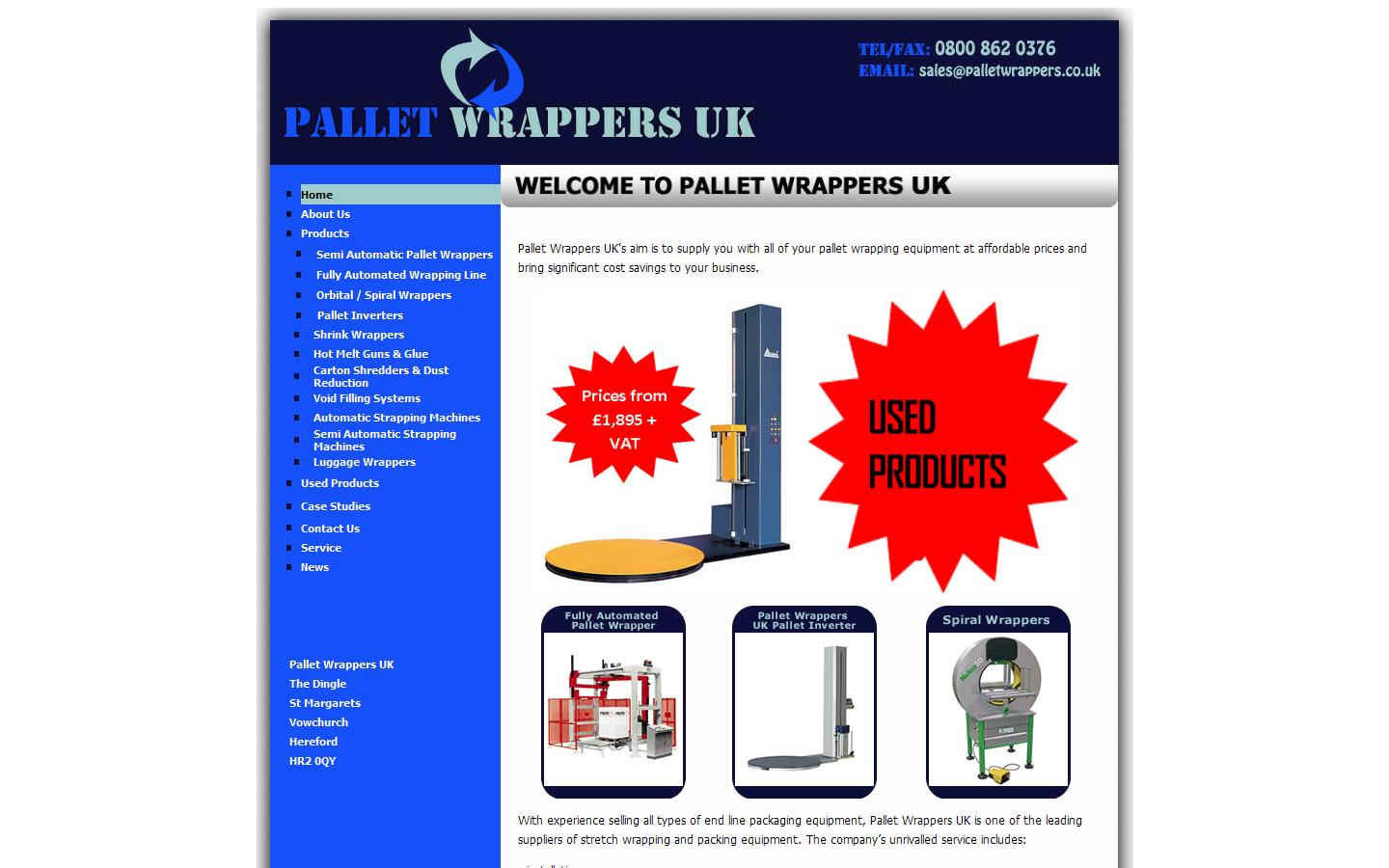 Pallet Wrappers UK Website