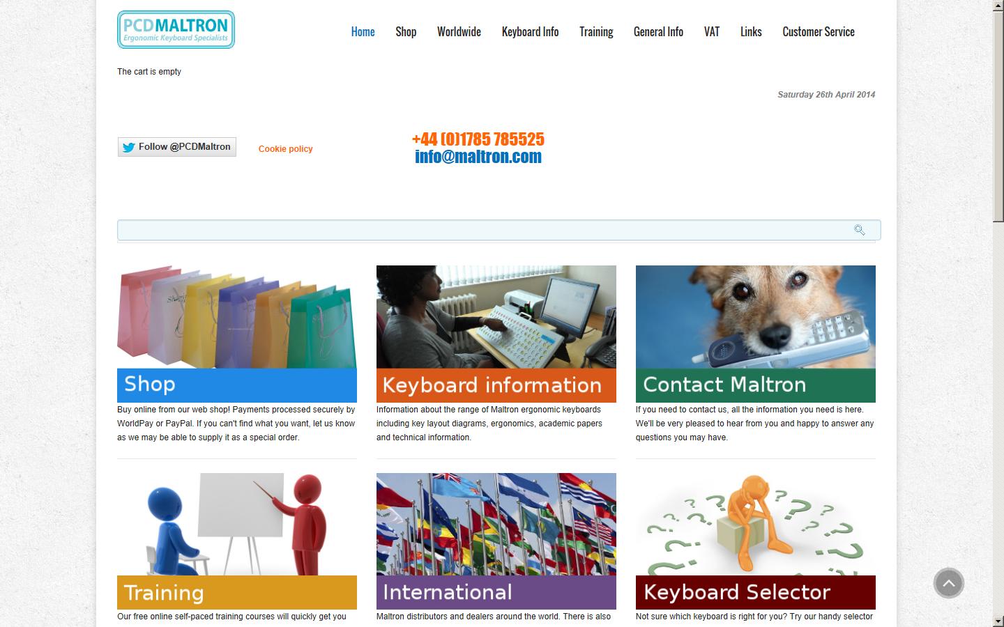 PCD Maltron Ltd Website