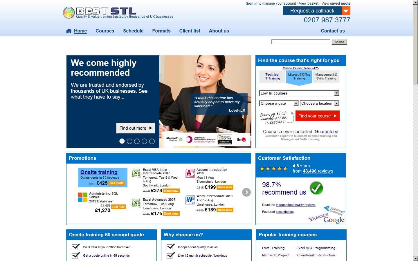 Software Training London Ltd Website