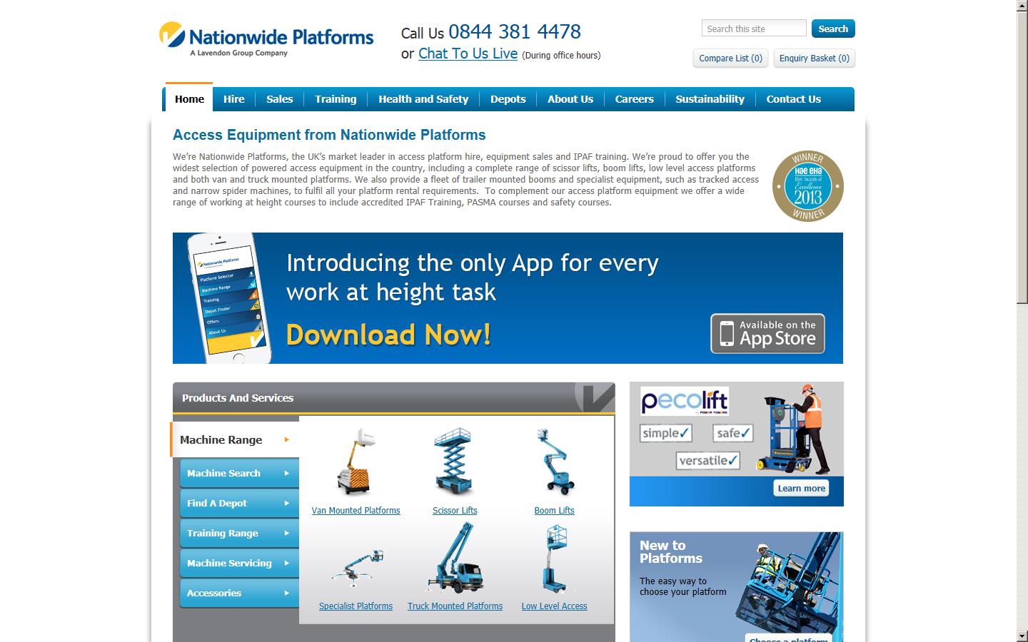 Nationwide Platforms Website