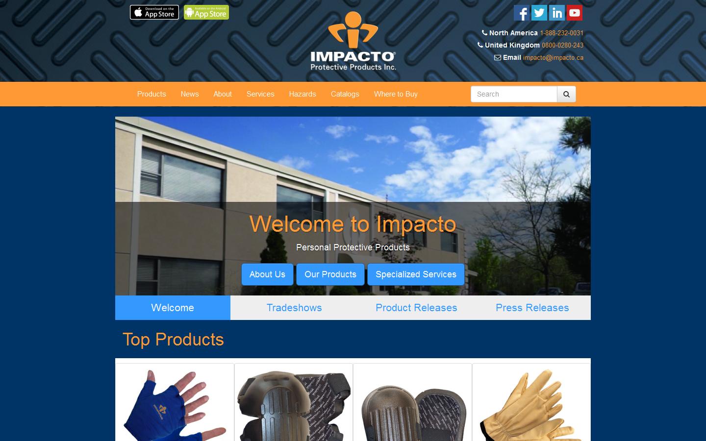 Impacto Protective Products Inc Website