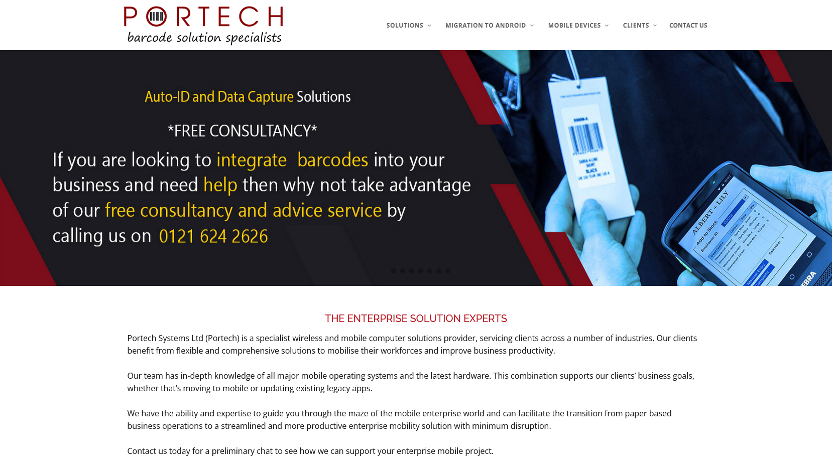 Portech Systems Ltd Website